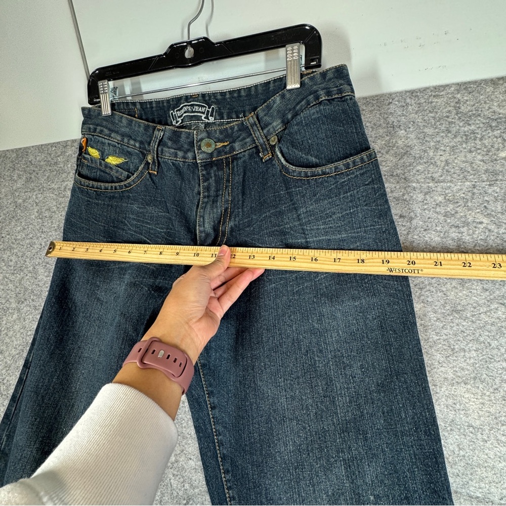 Robin’s Jean US Army Embroidered Jeans Blue Size 31 Y2K Distressed Streetwear - Picture 7 of 16